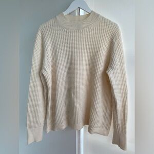 Banana Republic Merino & Cashmere Waffle Ribbed Sweater Size XL or Oversized M
